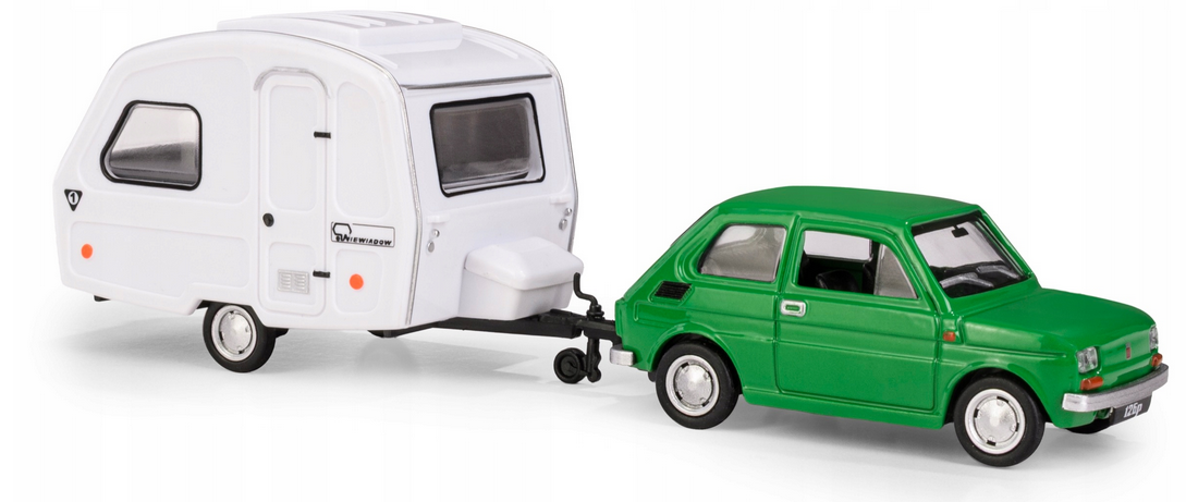 Fiat 126 + Niewiadow N250C 1:43 colorfull - 5