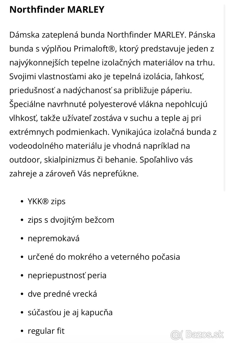 Dámska prechodná bunda , M - 5