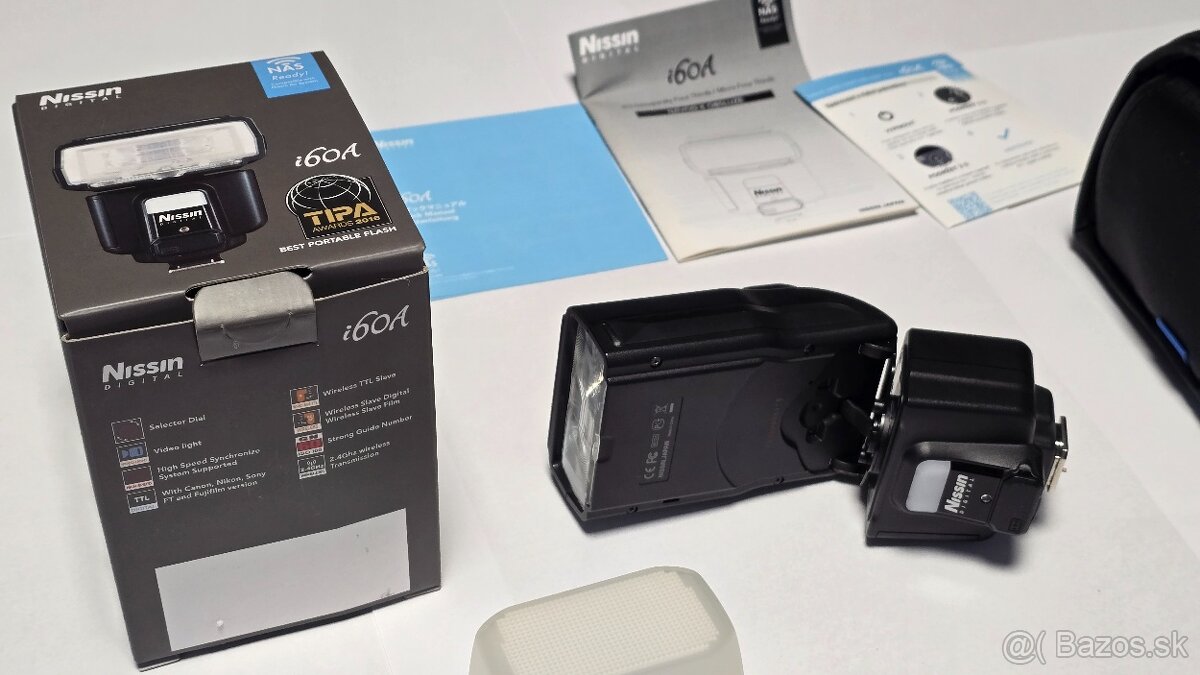 BLESK - Nissin i60A blesk pre FT Olymus, Panasonic Micro 4/3 - 5