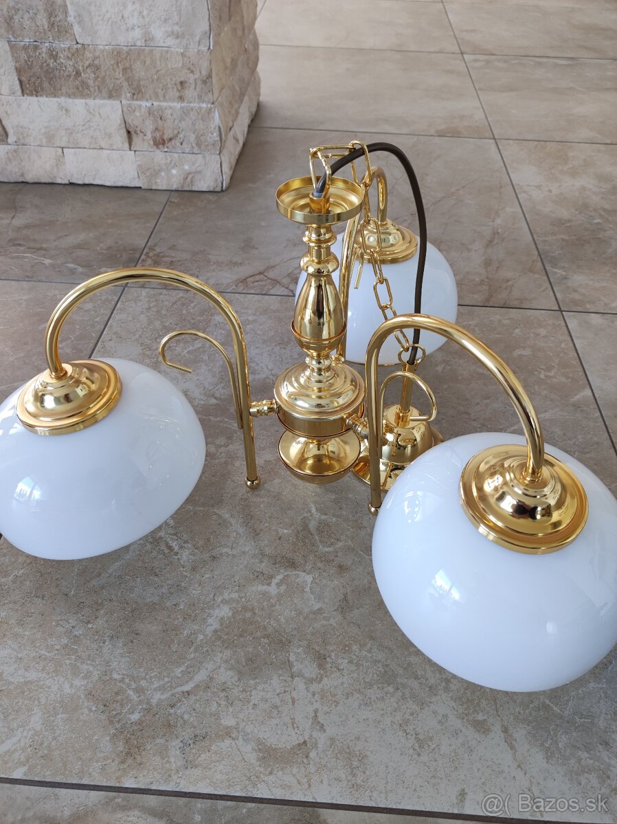 Luster zlatý trojramenný - 5