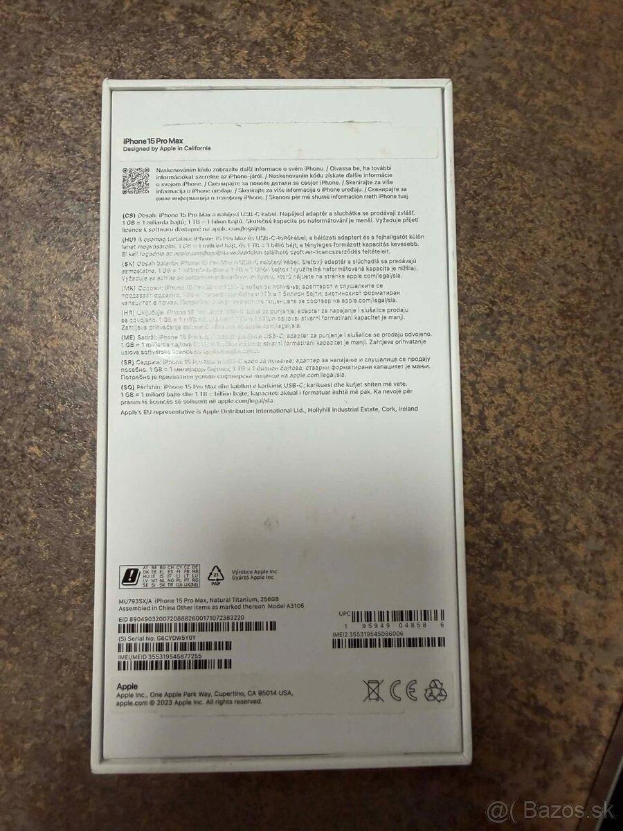 Predam iPhone 15 PRO max 256gb white - 5