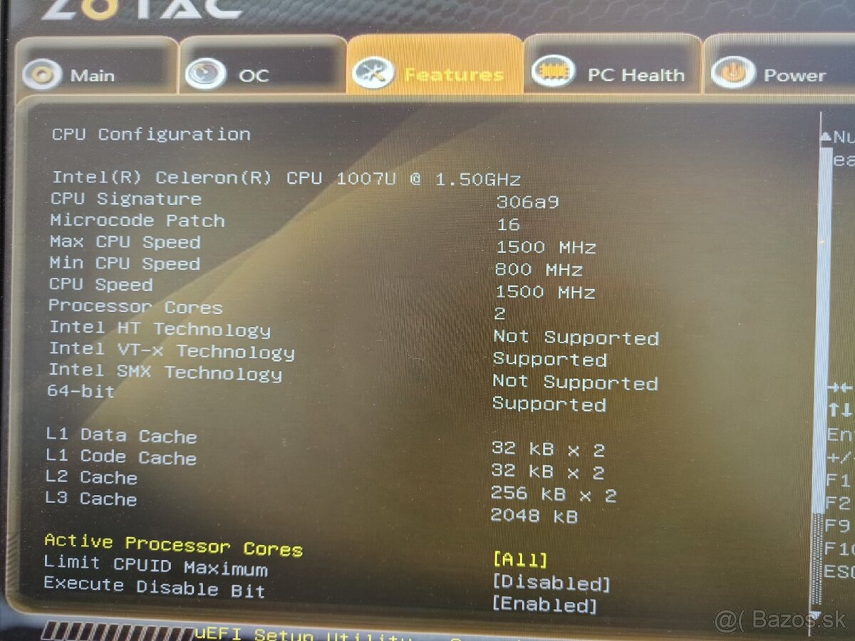 Predám mini PC Zotac ZBOX ID18 - 5