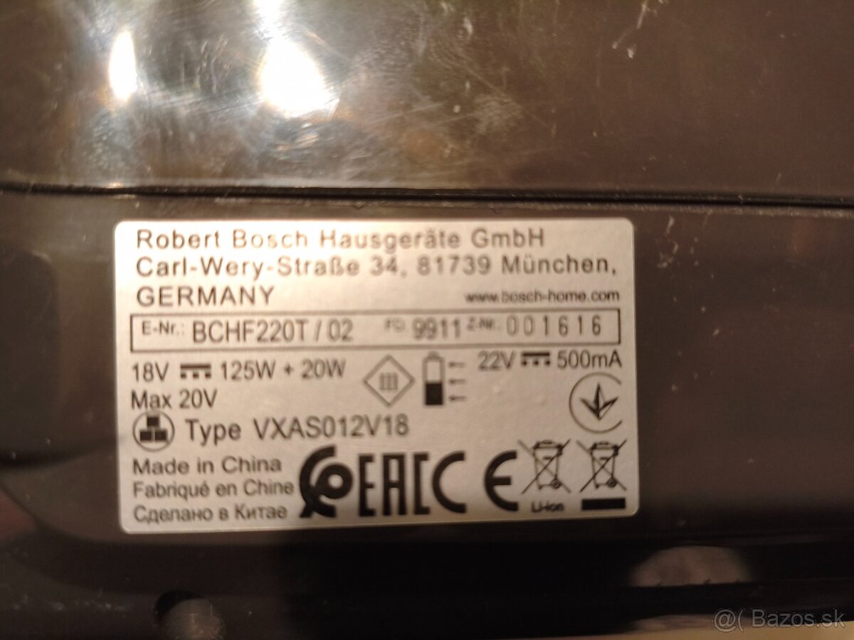 Tyčový vysávač zn.Bosch - 5