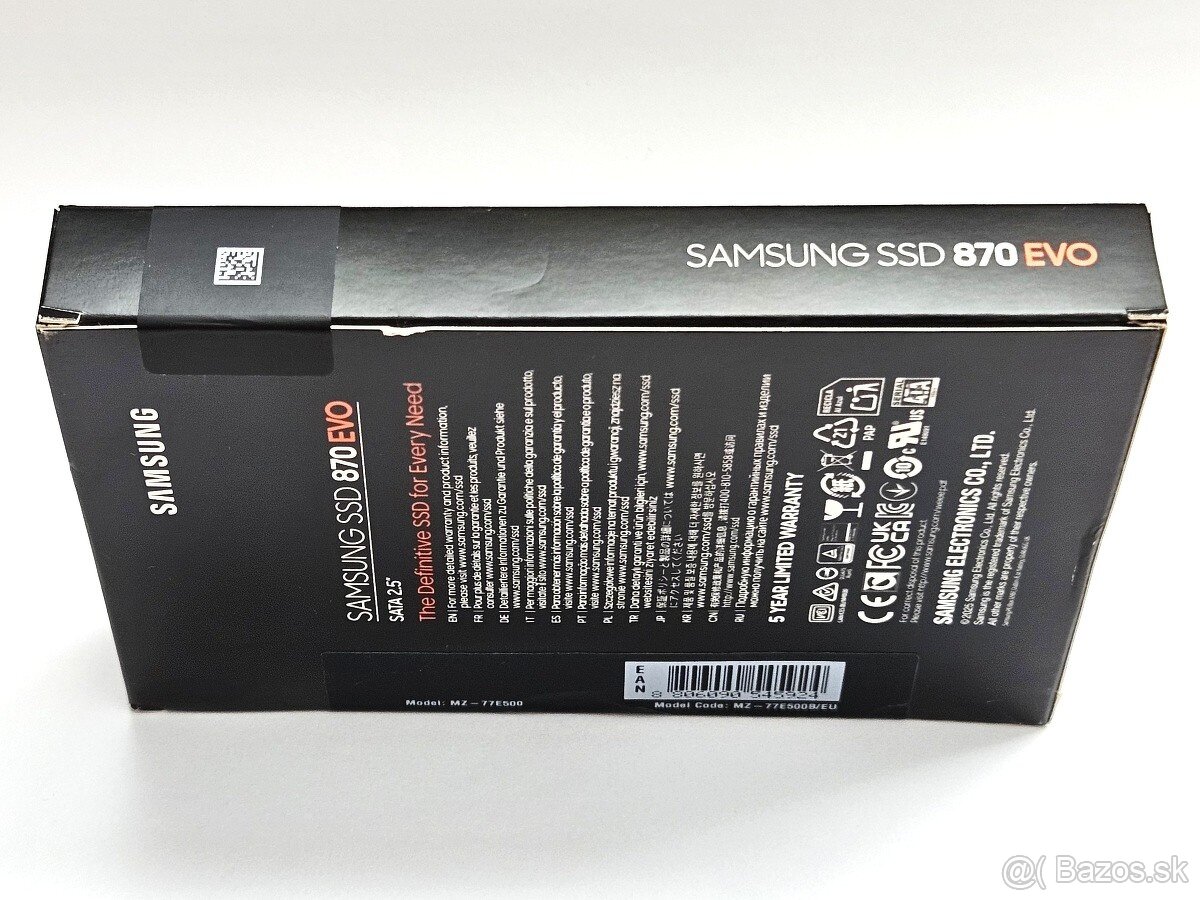 Samsung 870 EVO 500GB 2.5" SSD SATA3 - 5