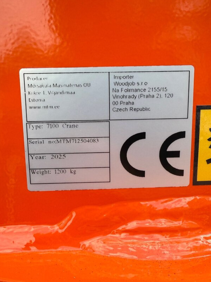 Vyvažecí vlek vyvažečka, vývozka MTM 10T Ruka 6.6m - 5