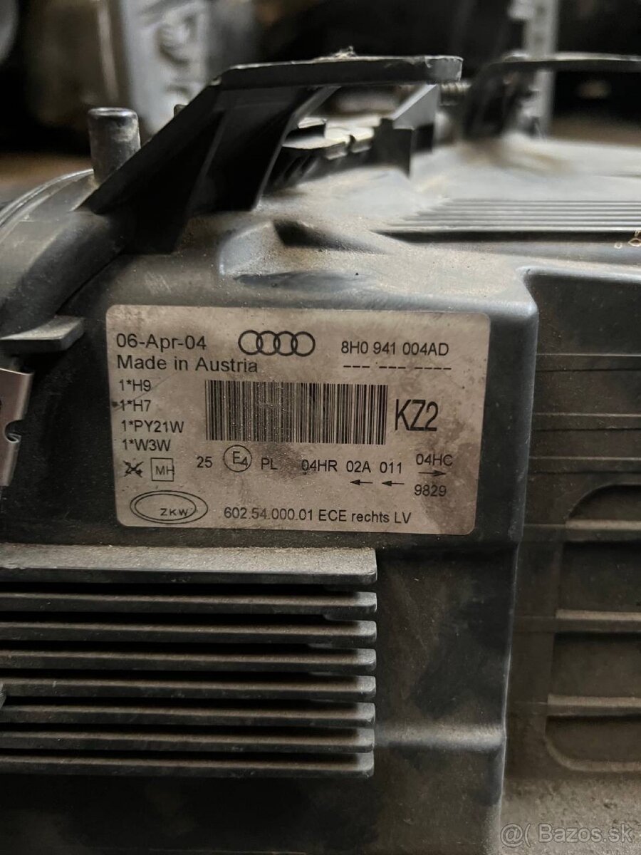 Predné svetla Audi A4 B6 cabrio - 5