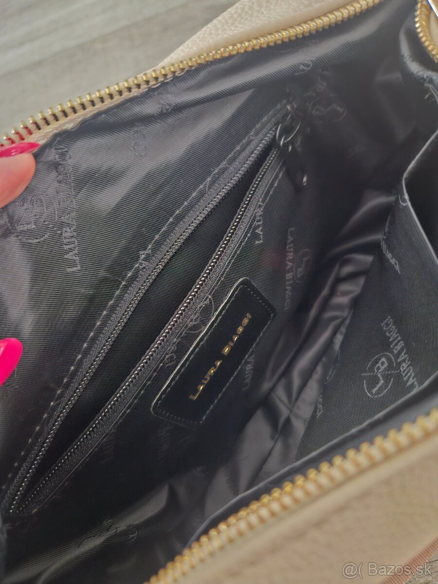 Béžová crossbody kabelka - 5