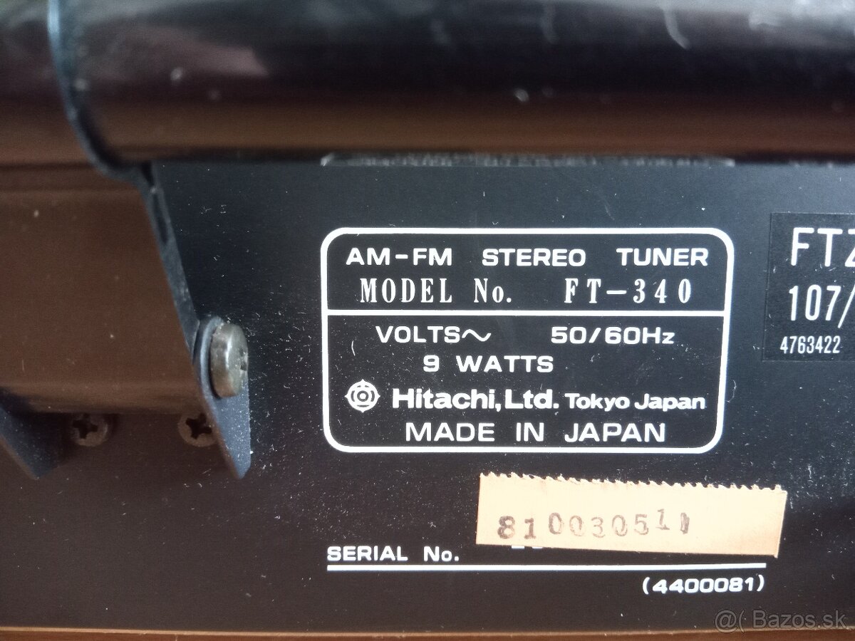 HITACHI FT-340 tuner - 5