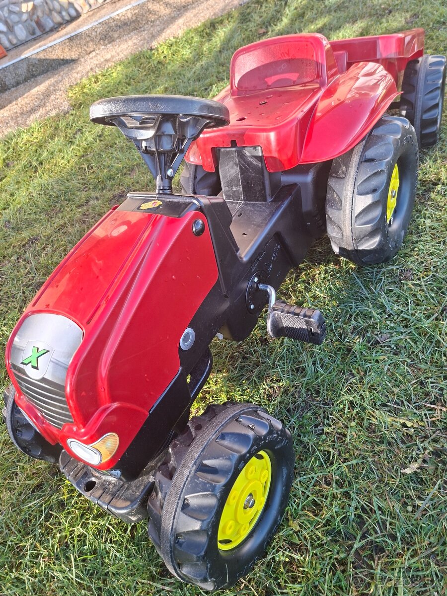 Detský šĺapací traktor s vlečkou - 5