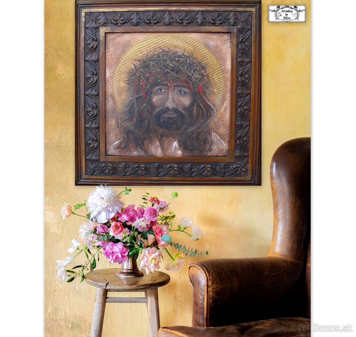 Maľba v ráme "Ježiš" - 5