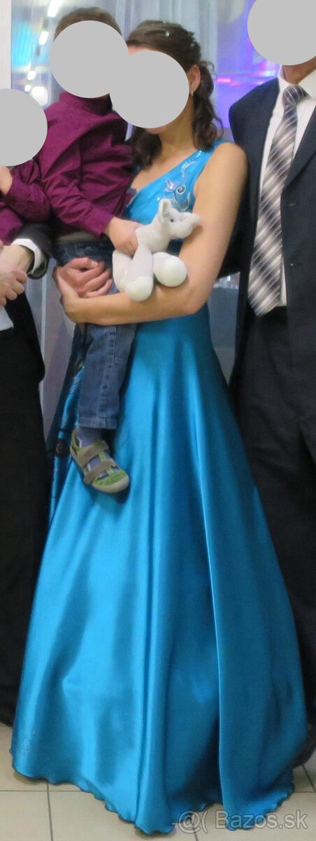 Spoločenské šaty dlhé M - 5