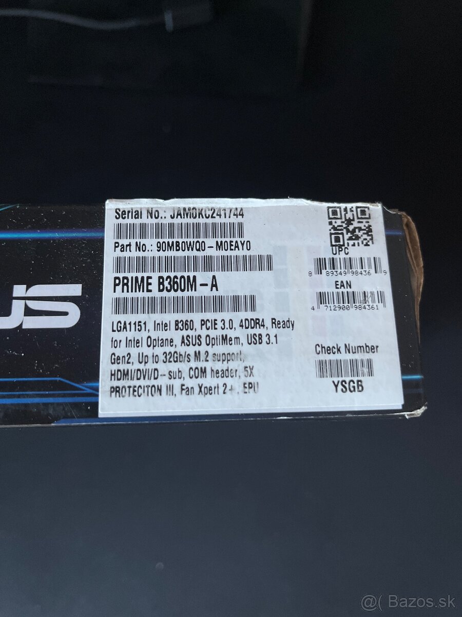 Predám základnú dosku ASUS Prime B360M-A - 5