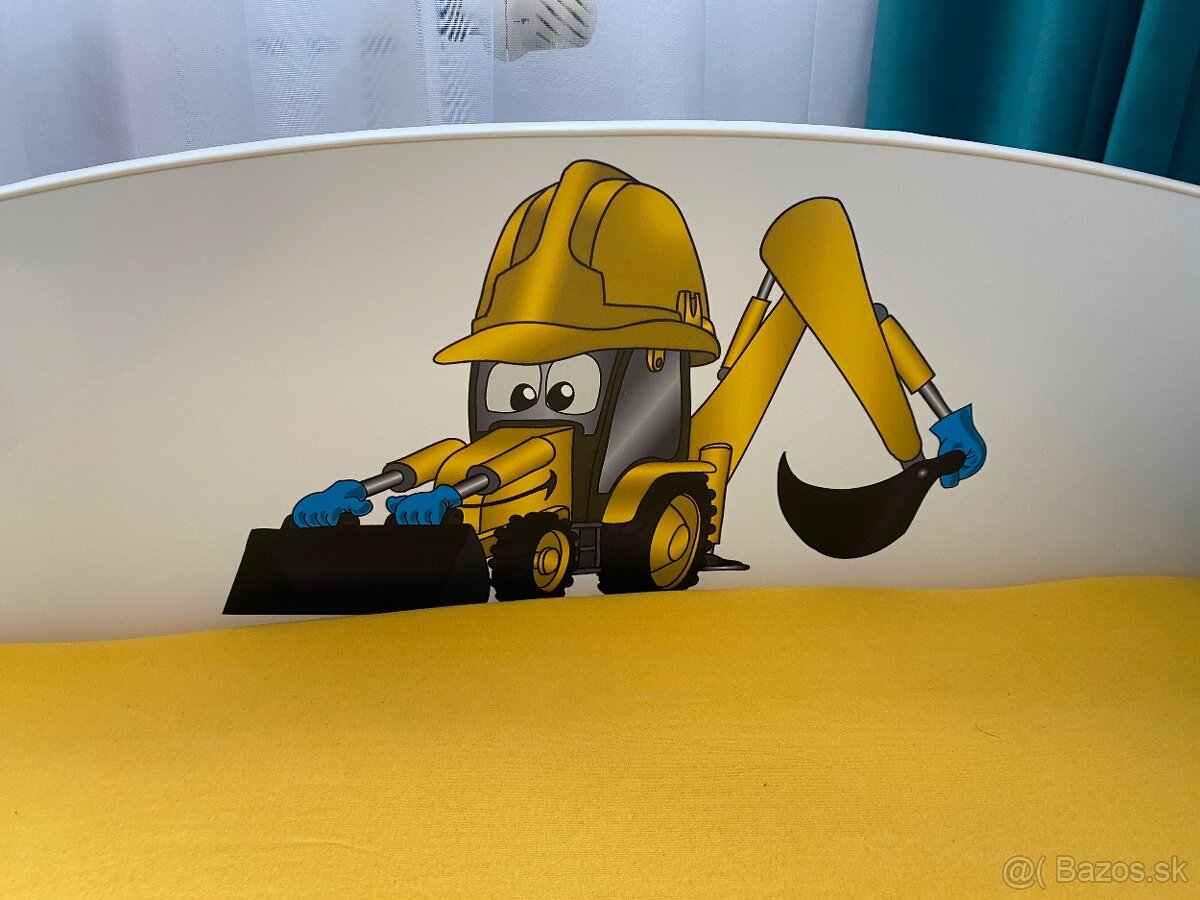 Detská posteľ so zásuvkou 180x90cm BÁGER - modrá - 5