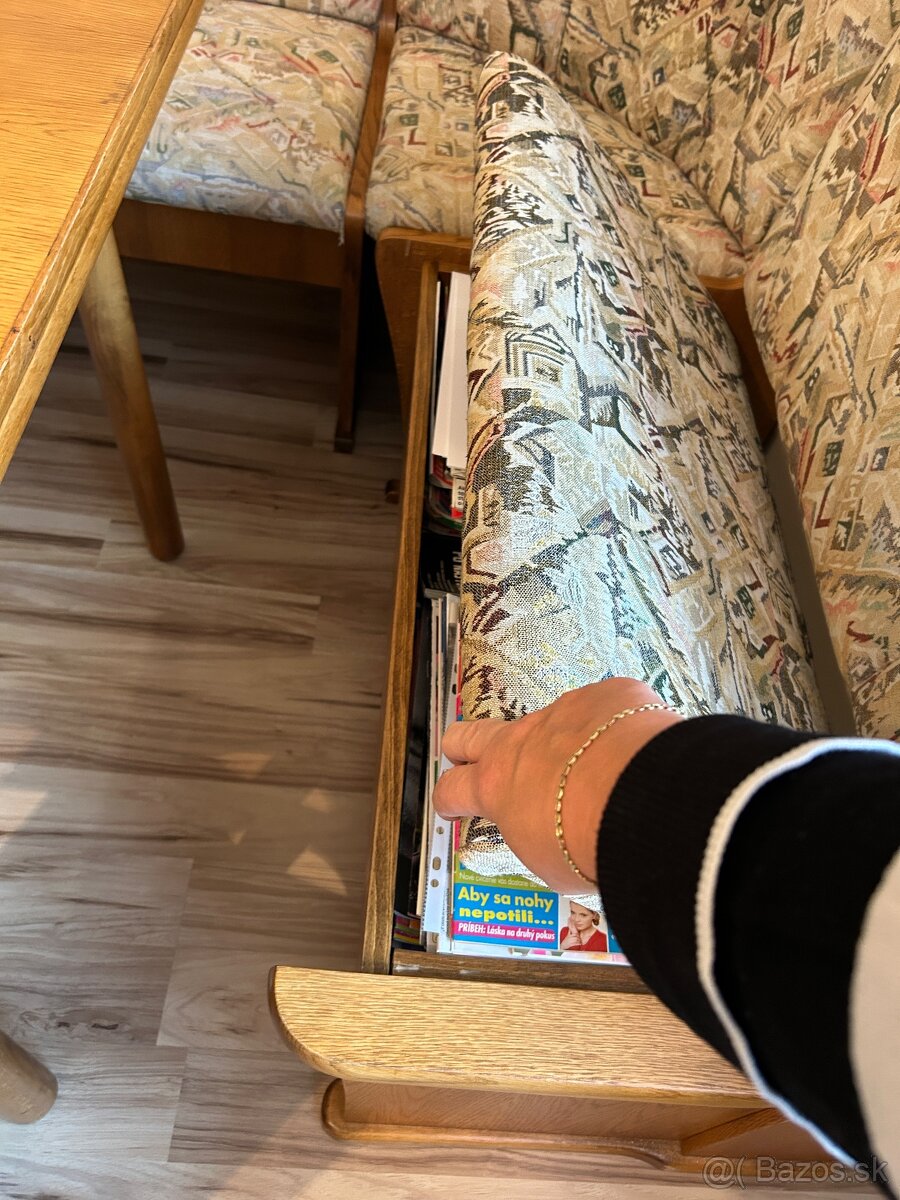 Jedalensky stol stolicky lavica do kuchyne vhodne na chalupu - 5