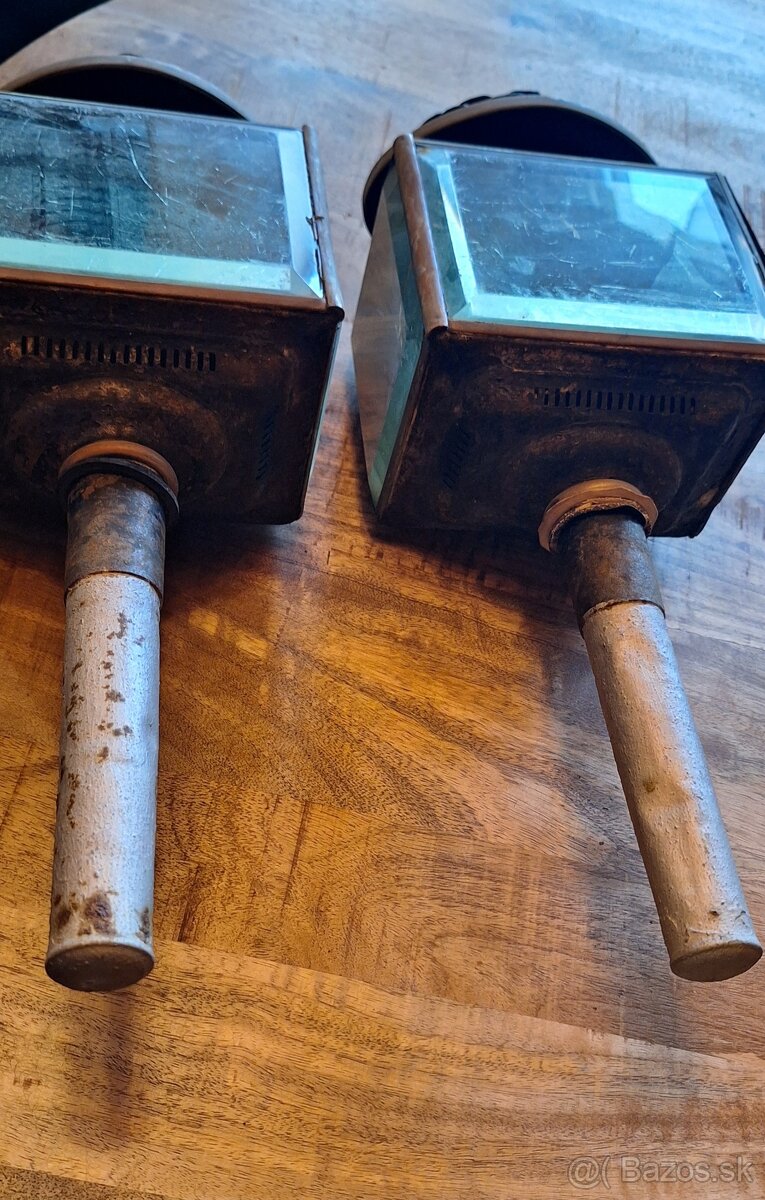 Starožitné párové lampáše-spolu - 5