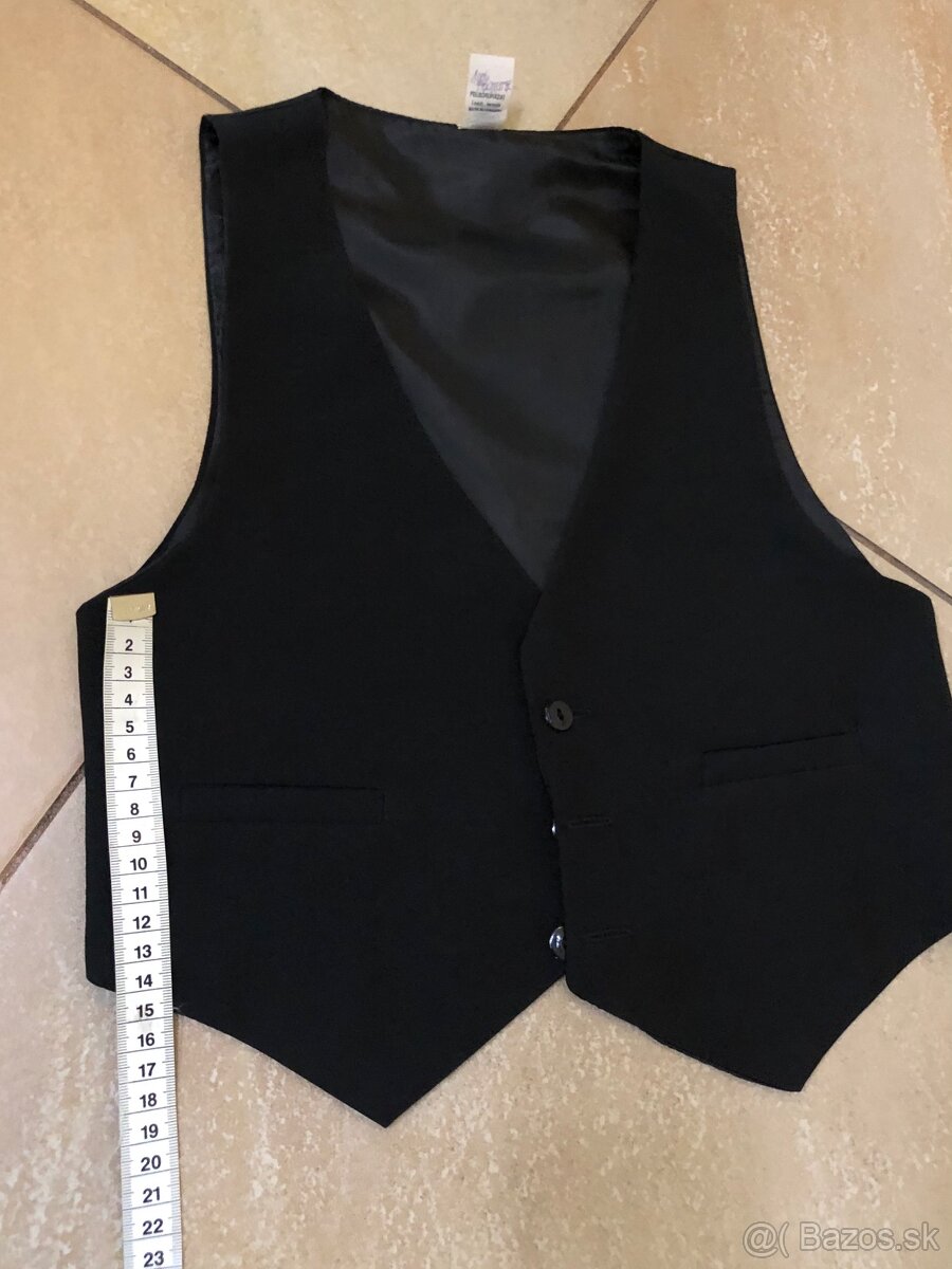 Vestička pre chlapca čierna 134 - 5