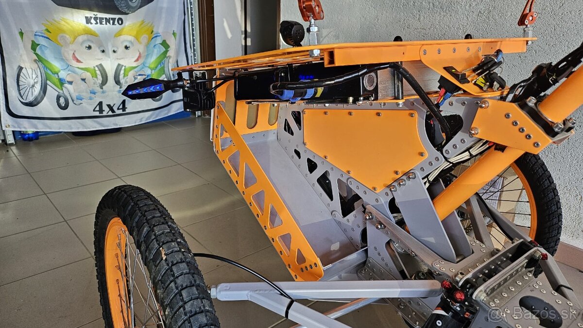 Terénny vozik 2x 1500W 40km/h dojazd 50km pre vozičkárov - 5