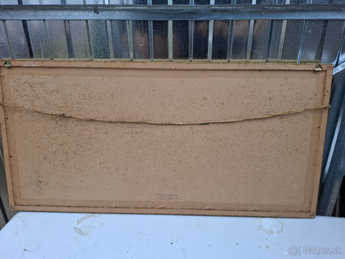 Predám starý obráz Venecie-Benedig - 5