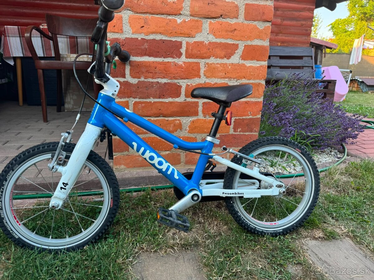 Woom 2 14" detský bicykel modrý - 5