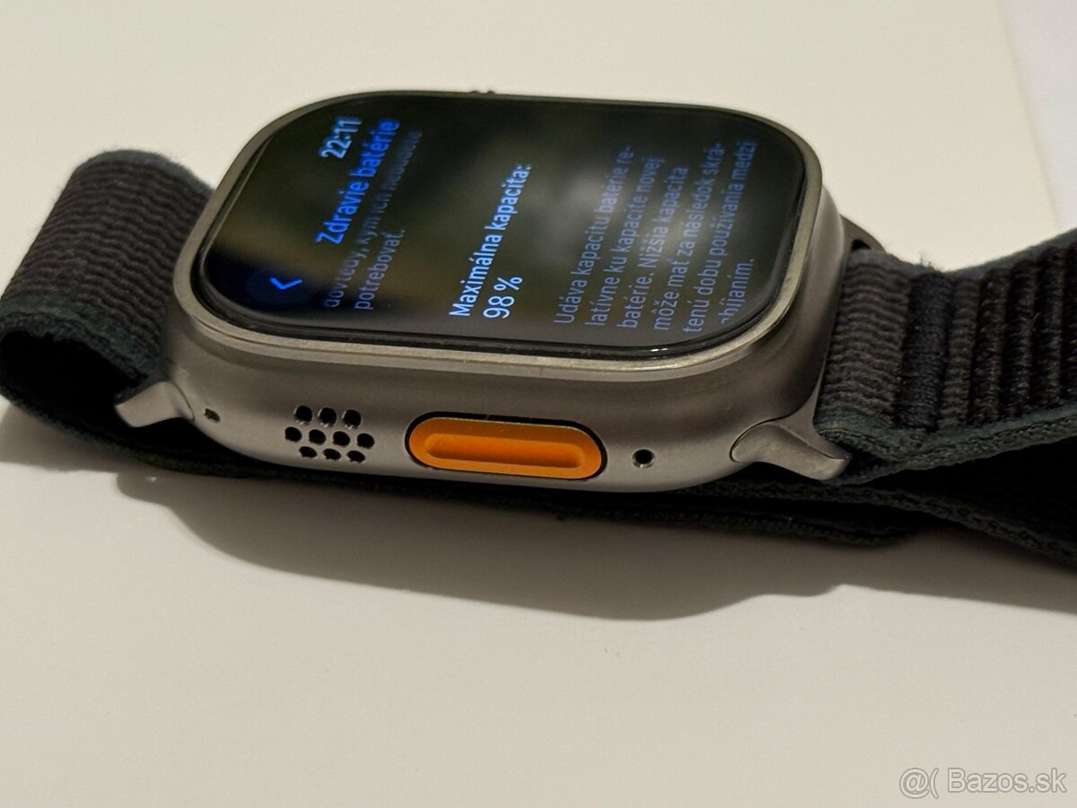 Apple watch ultra 2 49mm Kupené v o2 komplet bat 98% - 5