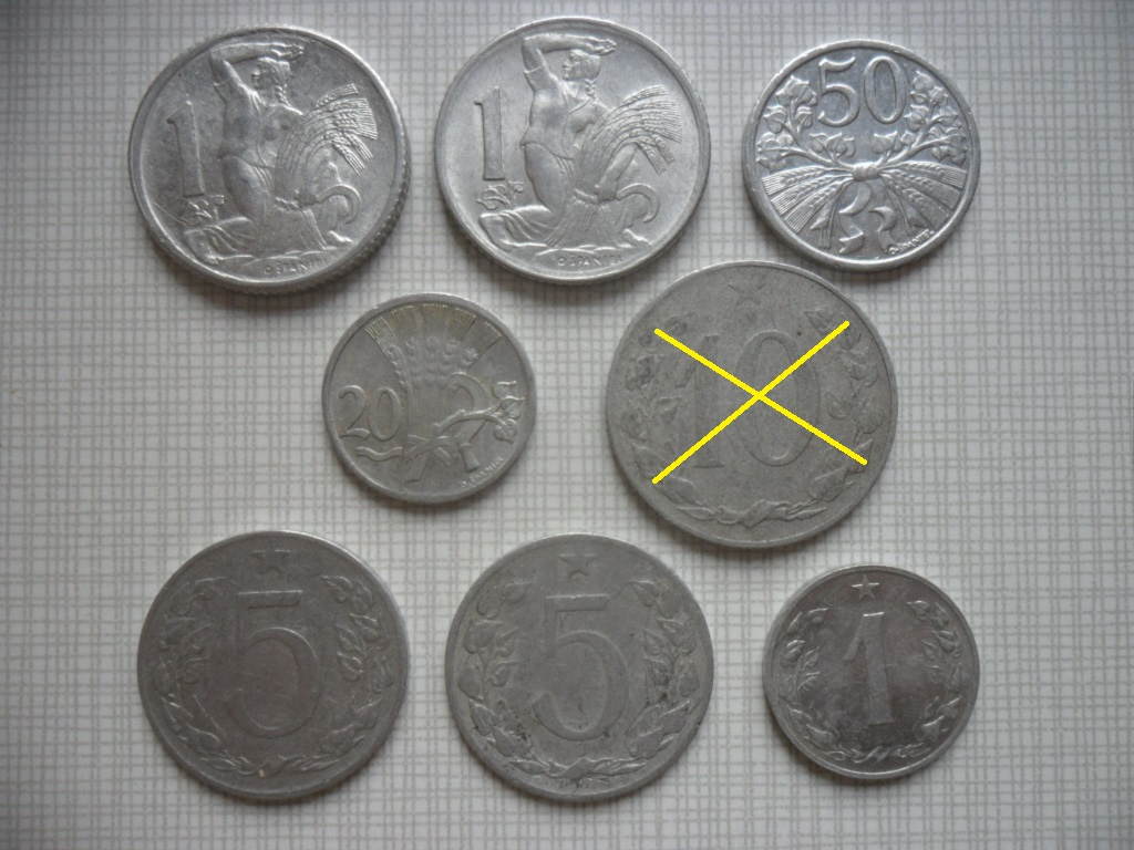 Mince ČSR roky 1946 - až 1954 - 5
