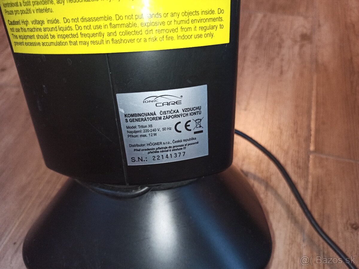 Čistička vzduchu s ionizátorom, Ionic-CARE Triton X6 - 5