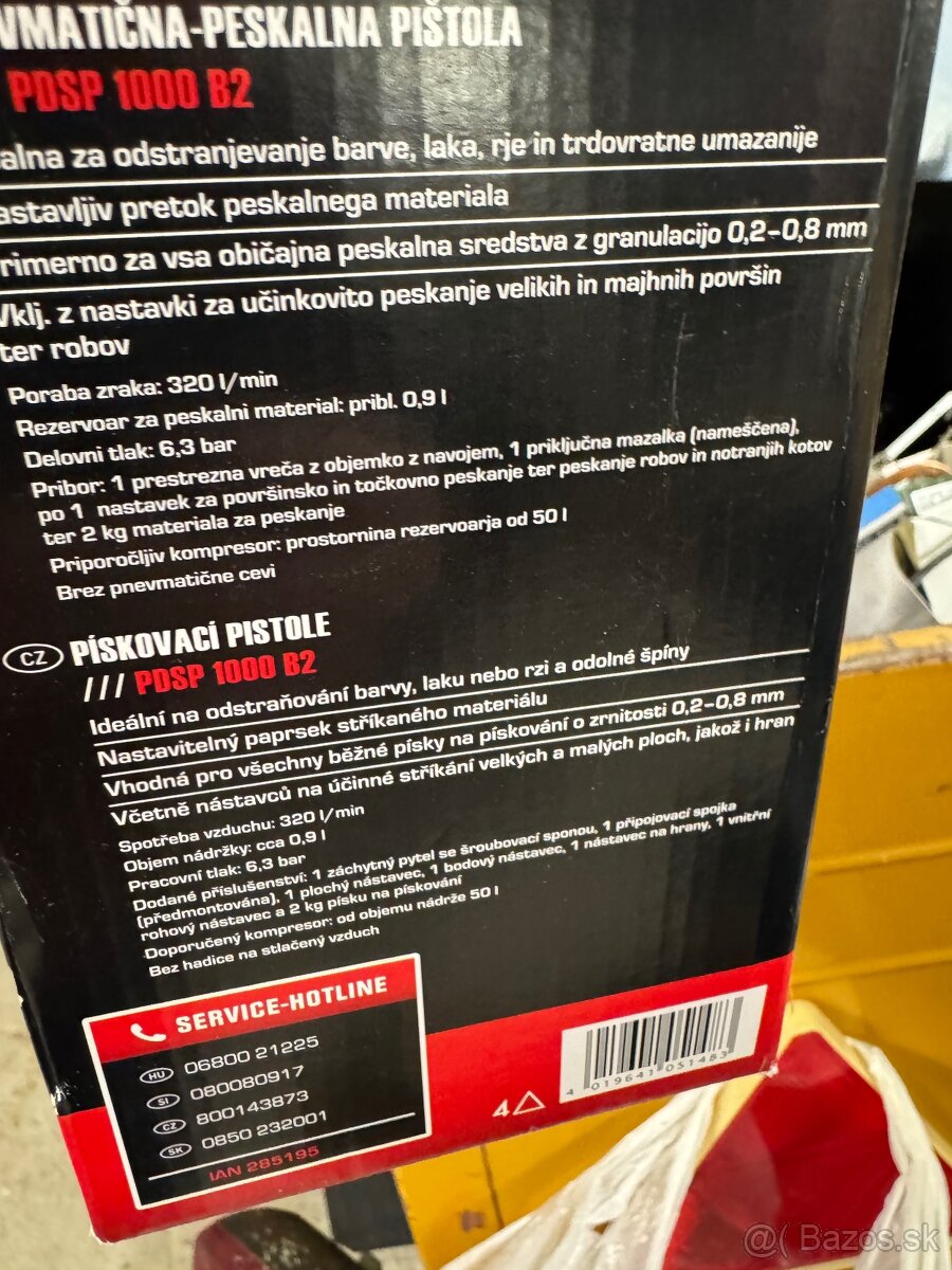 Pieskovacia pištol Parkside PDSP 1000 B2 - 5