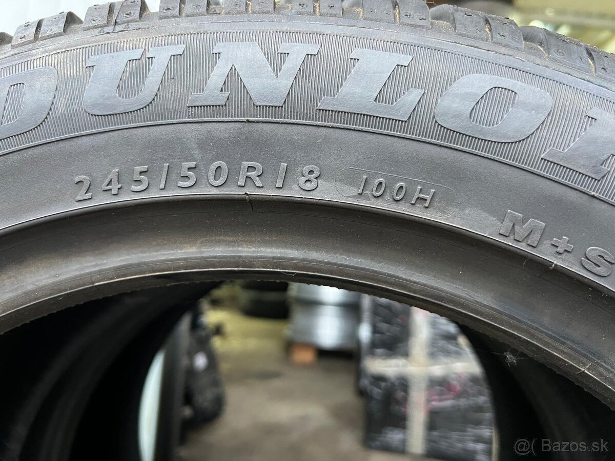 Zimné pneumatiky dunlop 245/50R18 run flat - 5