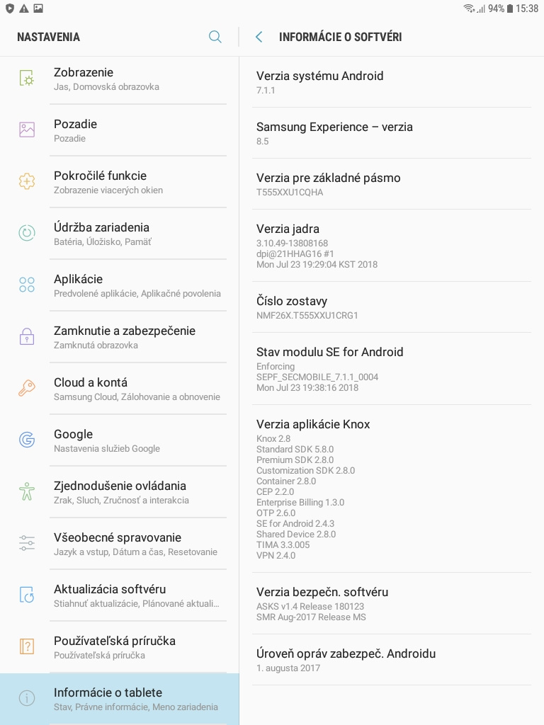 Tablet Samsung Galaxy Tab A - 5