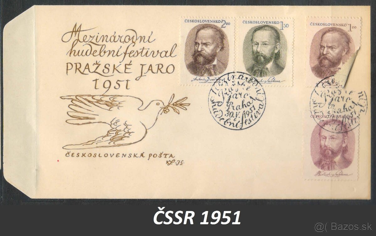 Poštové známky, filatelia: ČSSR, FDC obálky - 5