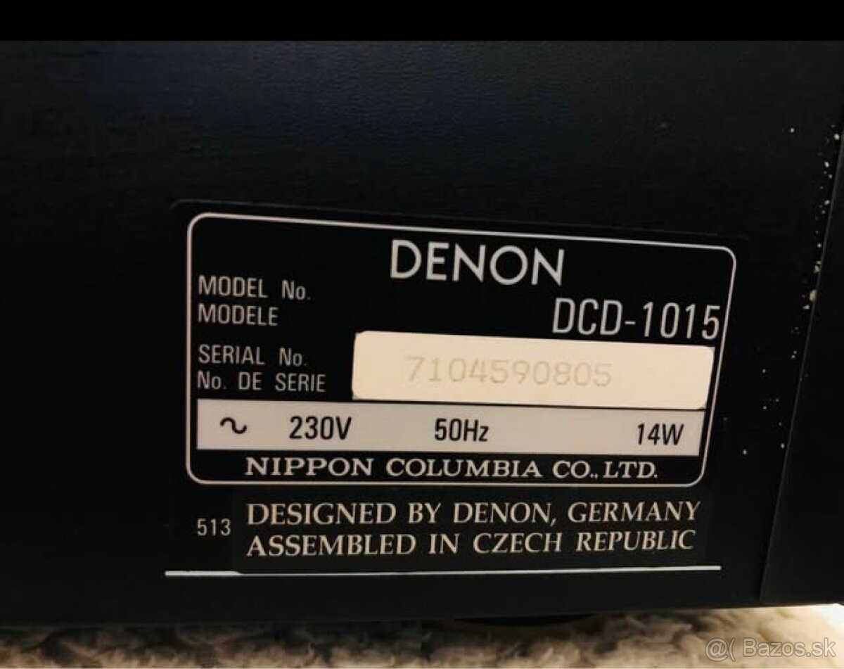 CD player DENON DCD -1015 - 5