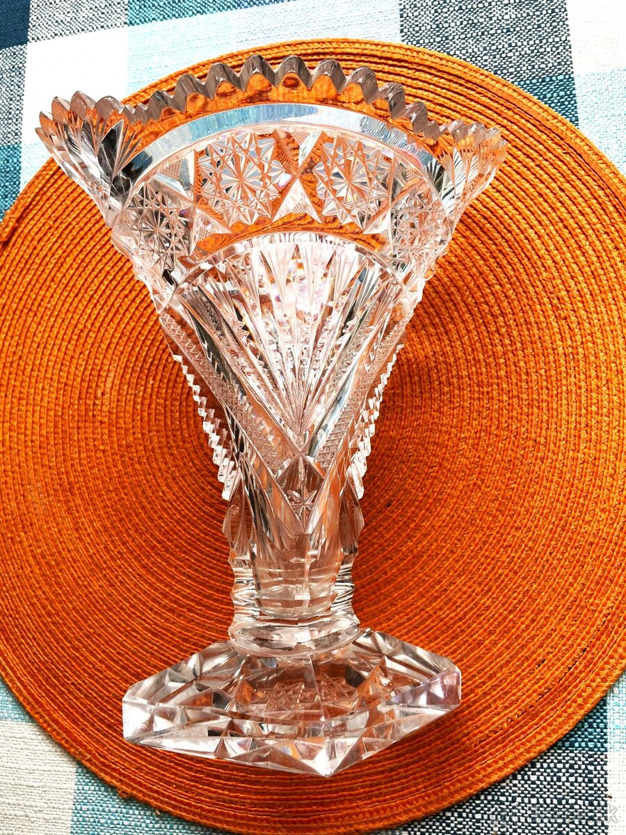 Kryštálová váza Bohemia crystal - 5