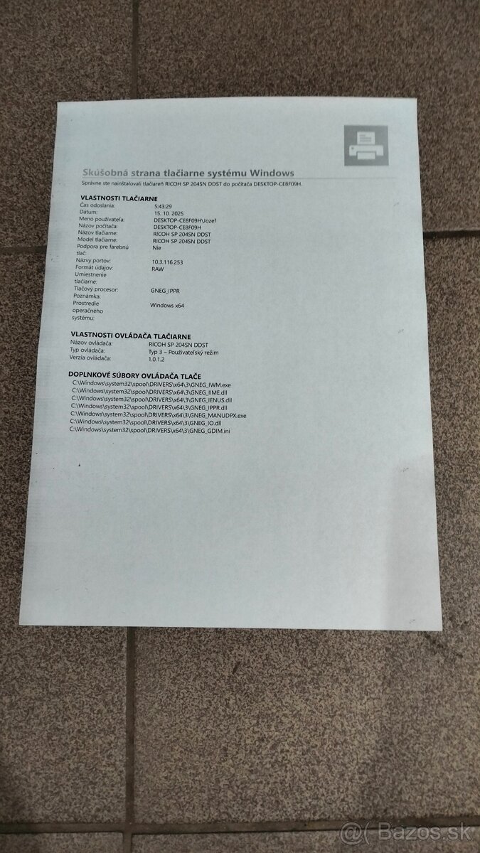 Ricoh SP 204SN sieťová multifunkčná tlačiareň - 5