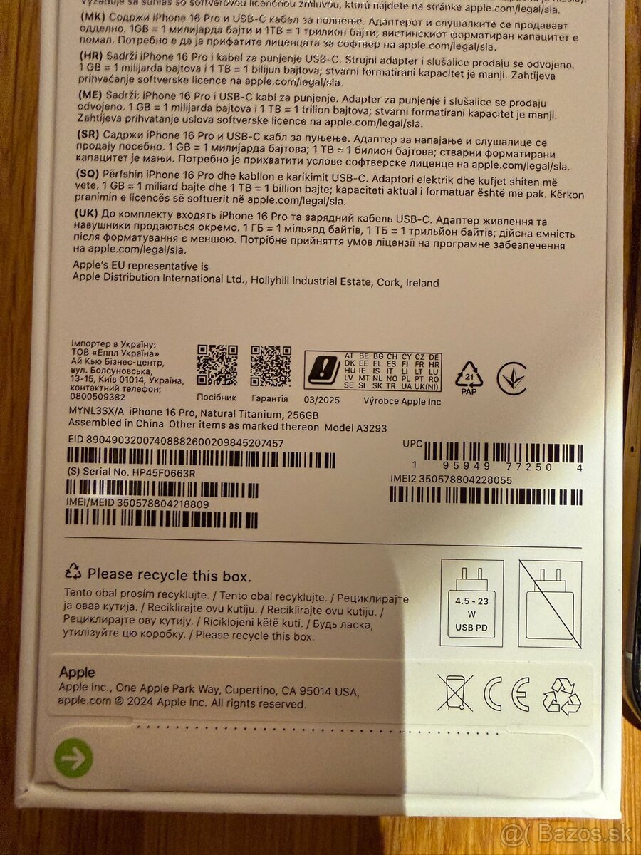 iPhone 16Pro 256GB Natural Titanium - 5