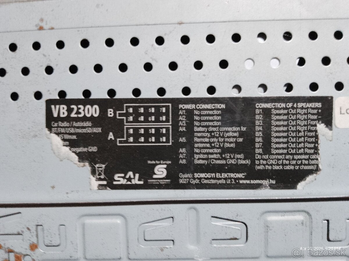 Autorádio SAL-VB 2300 - 5