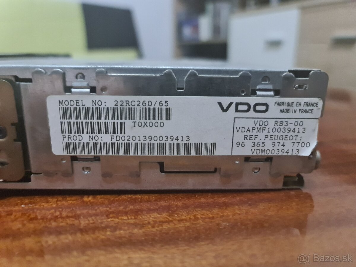 Peugeot 307 22RC260/65 autorádio - 5