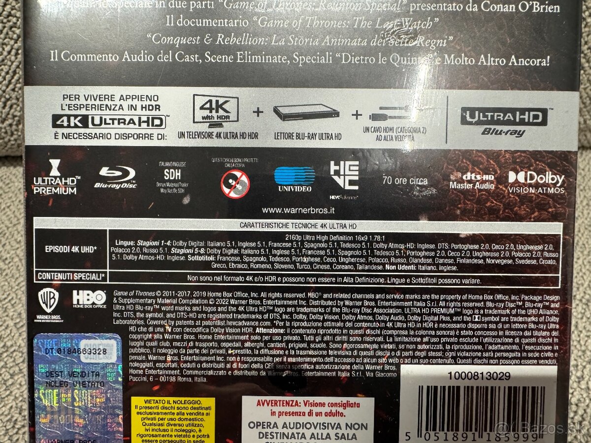 Bluray - UHD Game of Thrones séria - nové - 5