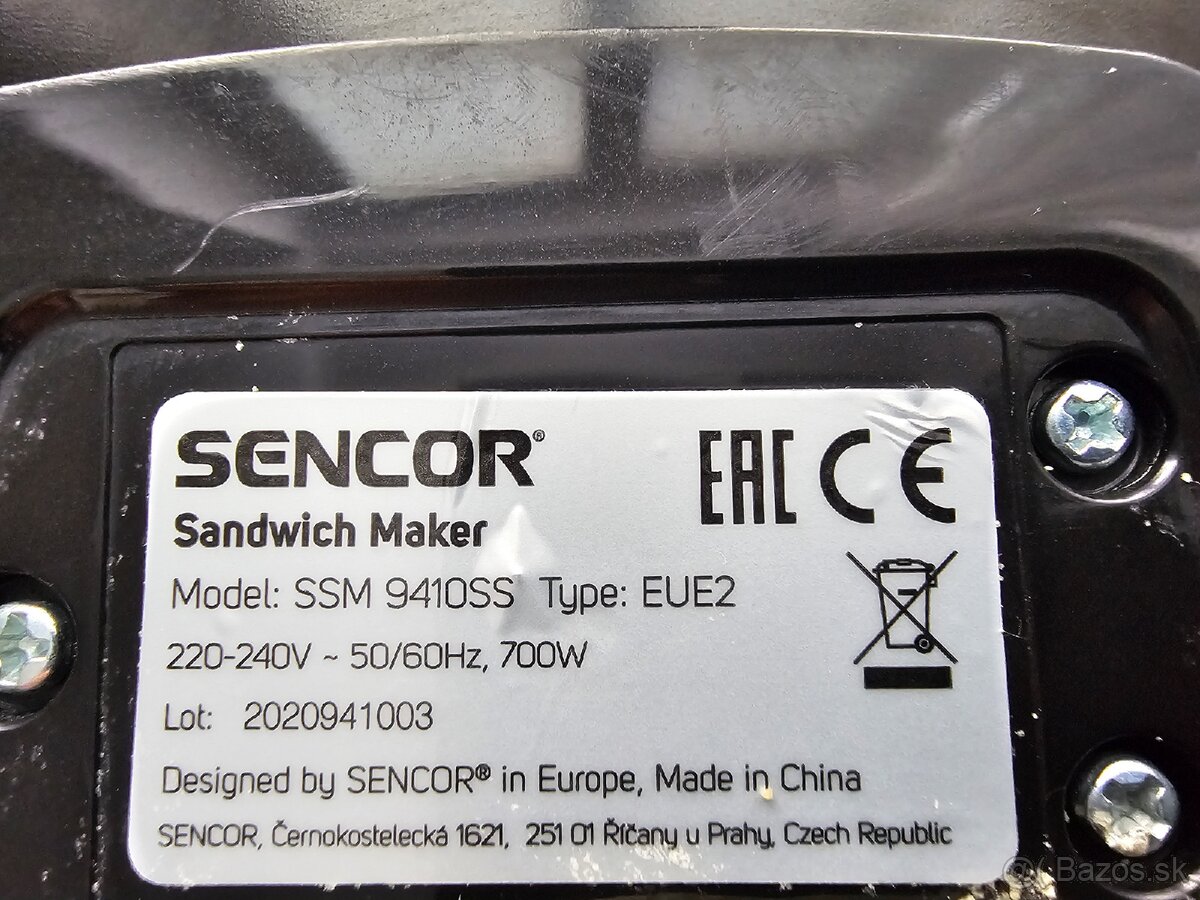 Multifunkčný Sencor Sendvičovač - 5