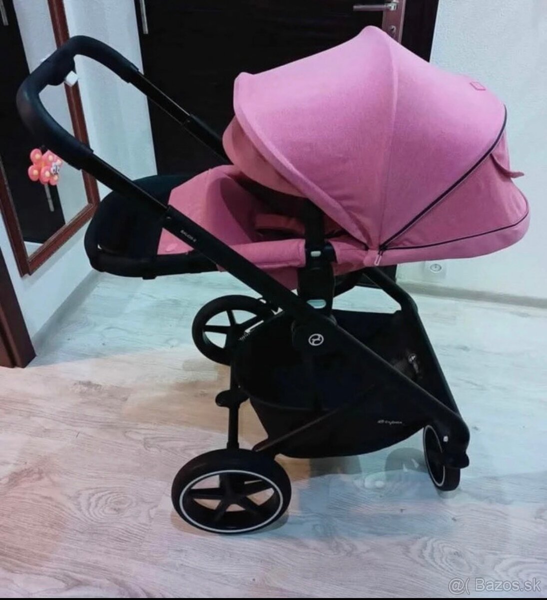 Cybex Balios S Lux 2v1 Magnolia Pink + nove kolesa na kocik - 5