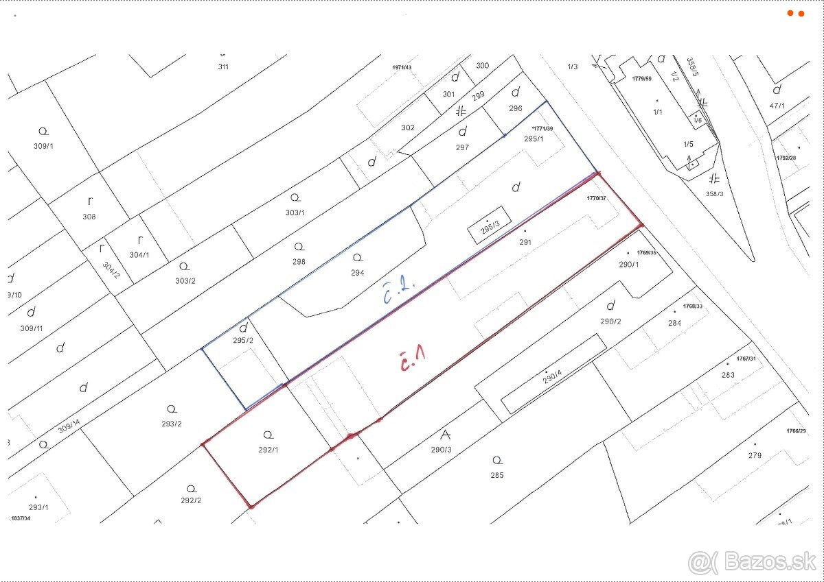 Predaj starších domov + pozemkov Trencin - Biskupice 2 - 5