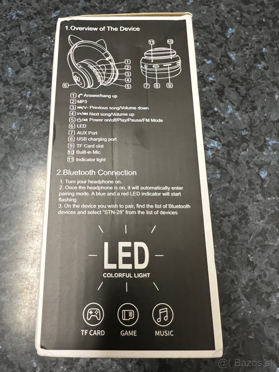 Nové detské bezdrôtové slúchadlá HAOMAI STN-28 - 5