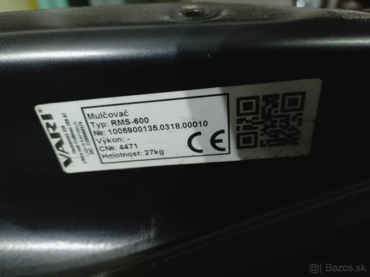 Vari mulčovač RBS-600 pro Raptor Hydro - 5