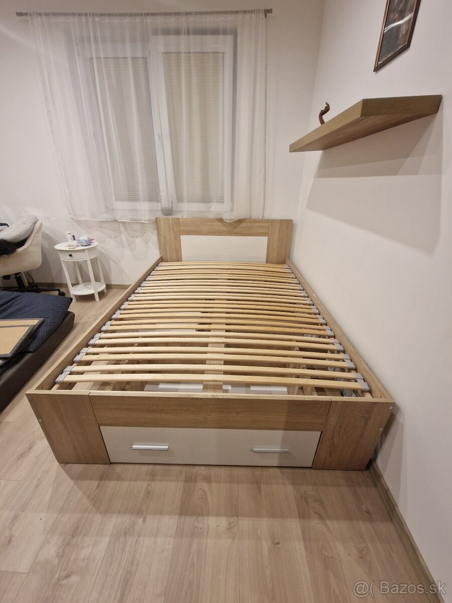 Predá postel s roštom, rozmer 200x 140 cm - 5