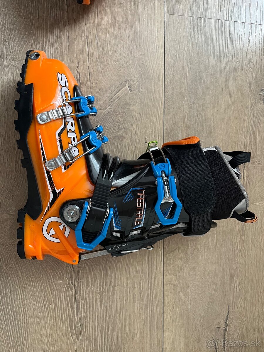 SCARPA lyžiarky 255- orange/black/blue - 5