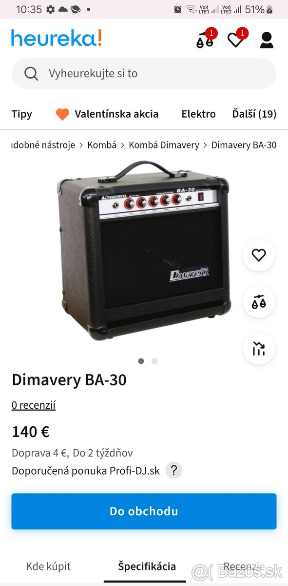 Basgitarové kombo Dimavery BA30 - 5