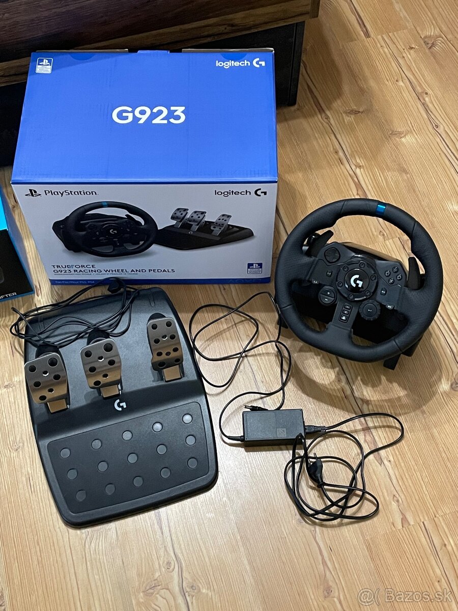 Volant Logitech G923 + pedále + riadiaca páka - 5