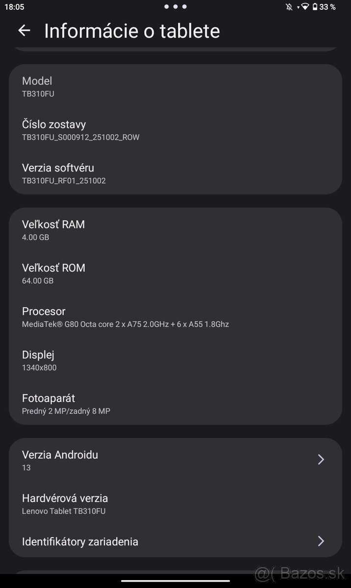 Lenovo Tab M9 9" (2023) 4GB/64GB - 5