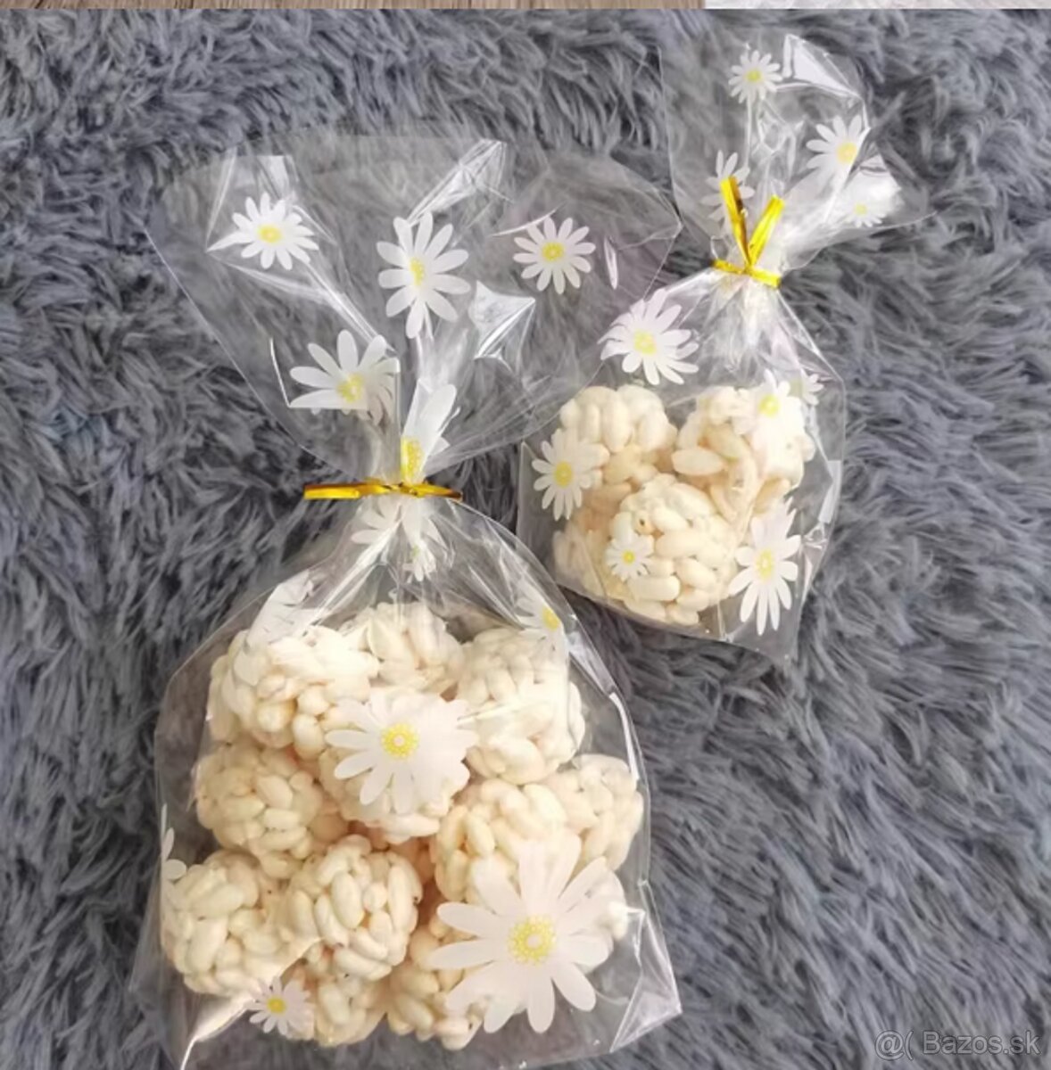 Celofánové darčekové sáčky s kvetinkami - 5