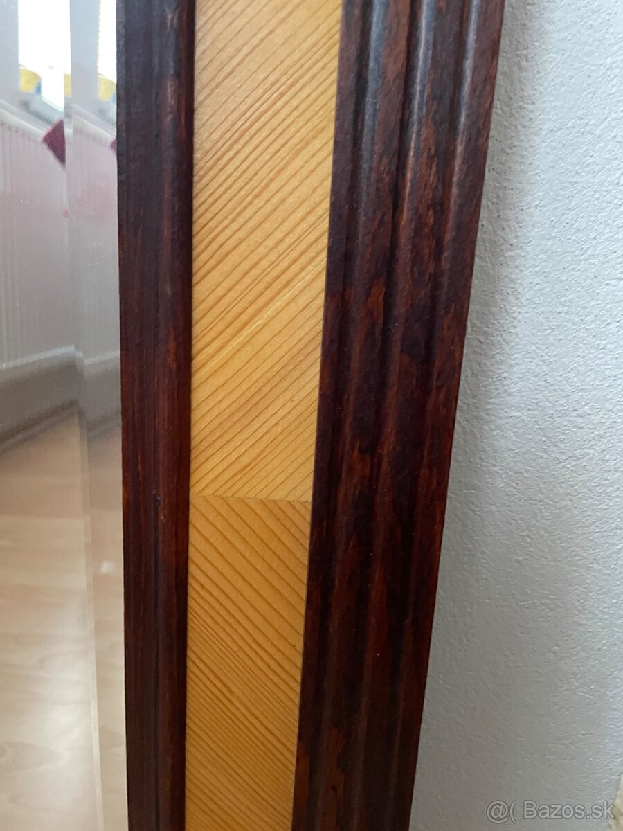 Zrkadlo starožitné drevené - 5