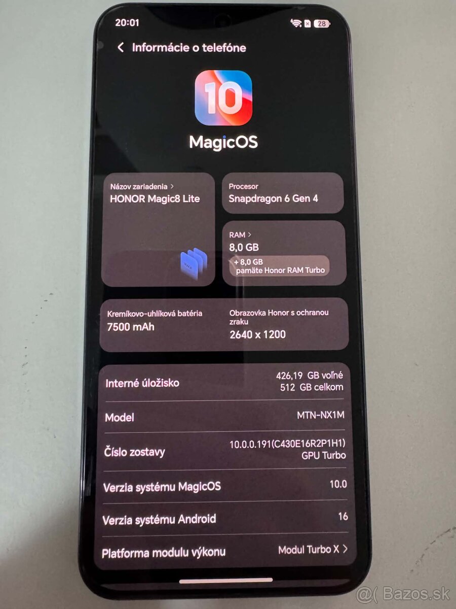 Honor Magic 8 lite - 512gb - 5